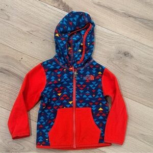The North Face | Boy’s Red and Blue Fleece Coat (12 months)